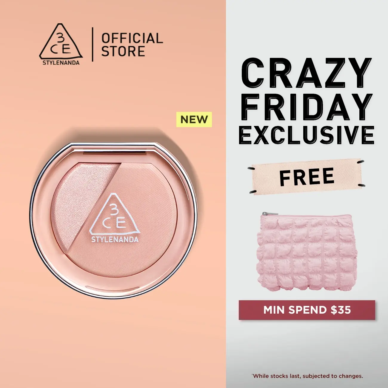 3CE Blushlighter - Blush & Highlighter Powder