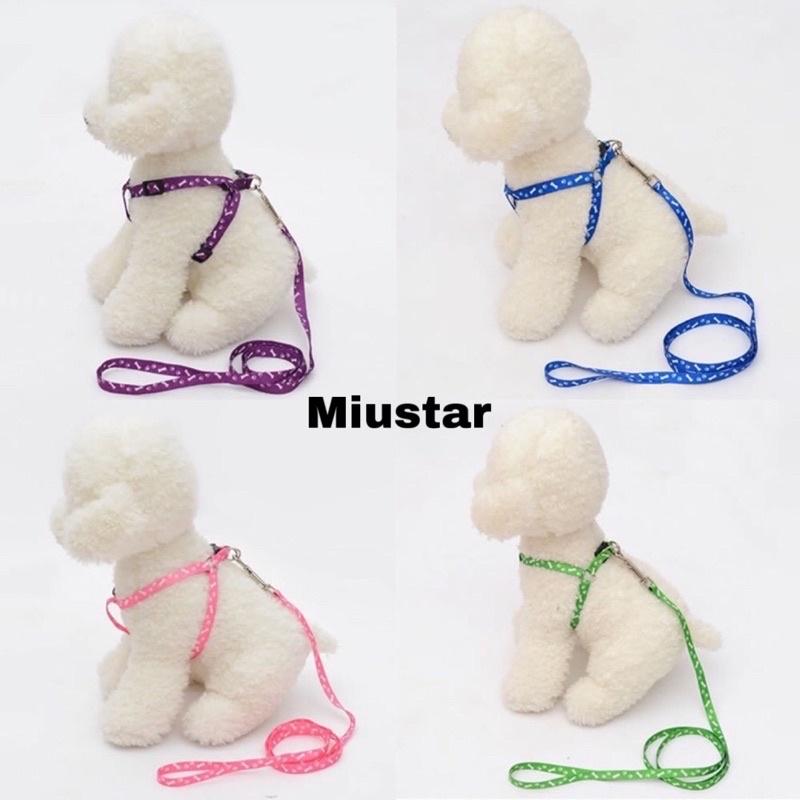 Set Dây xích ngực chó mèo thú cưng chống trầy cổ vai