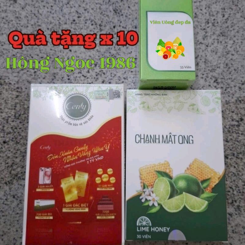 Thực Phẩm Bổ Sung CENLY Chăm Sóc Sức Khỏe 1 Hộp 30 Viên Và 30 Viên  Chanh mật Ong 0