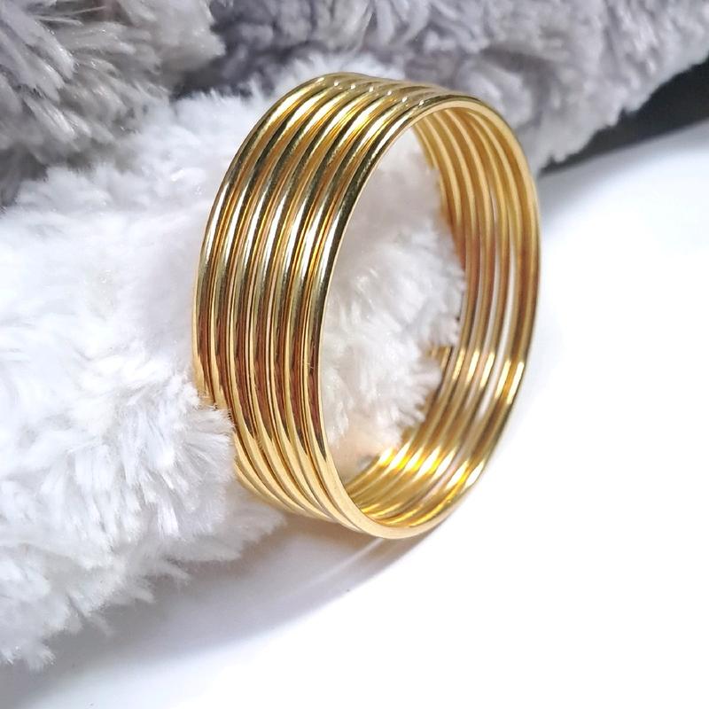 Vòng tay ximen titan bản tròn 2ly, size 55 (ni 50-54 đeo đẹp), không khóa, màu vàng chuẩn 18KGP, không đen gỉ, bền màu, đeo hằng ngày, phù hợp cho da nhạy cảm. Phụ kiện thời trang.