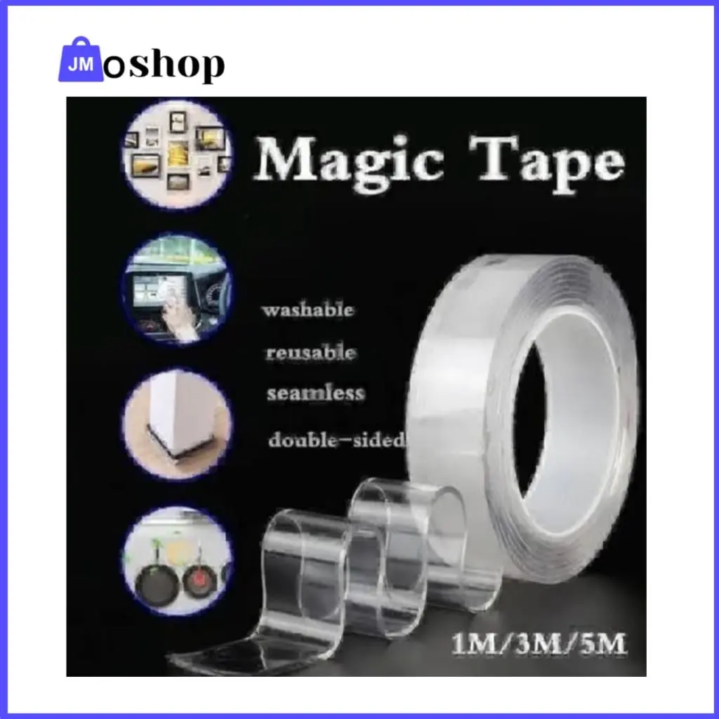 Nano Double Tape Selotip Bening 2 Sisi Serbaguna 1M, 3M Dan 5M