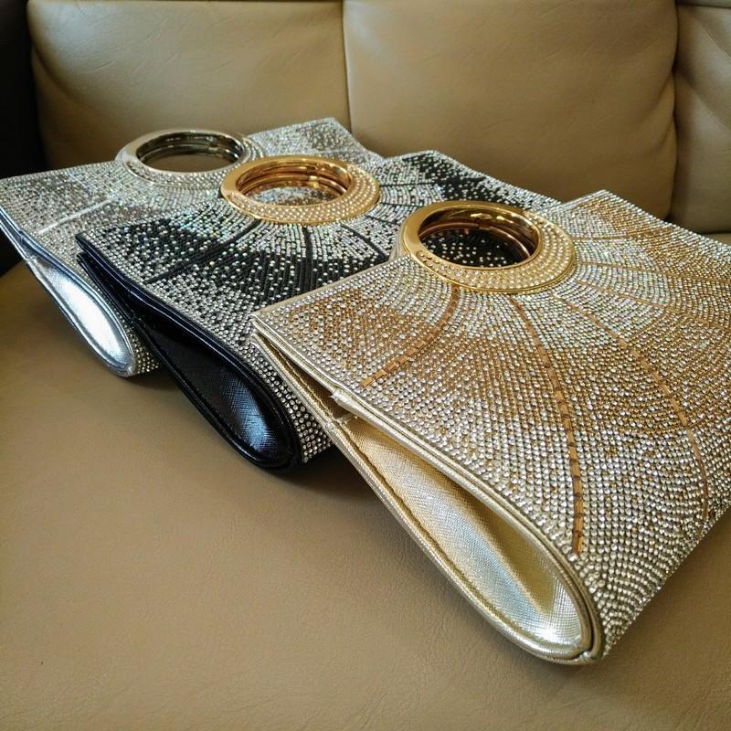 Tas Pesta Kondangan Wanita Import Premium Kekinian Mewah Elegan Terbaru Crystal Clutch Bag 88533 8