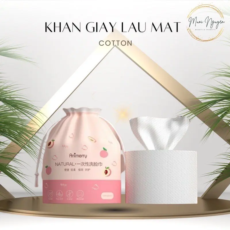 COMBO 3 CUỘN KHĂN LAU MẶT COTTON
