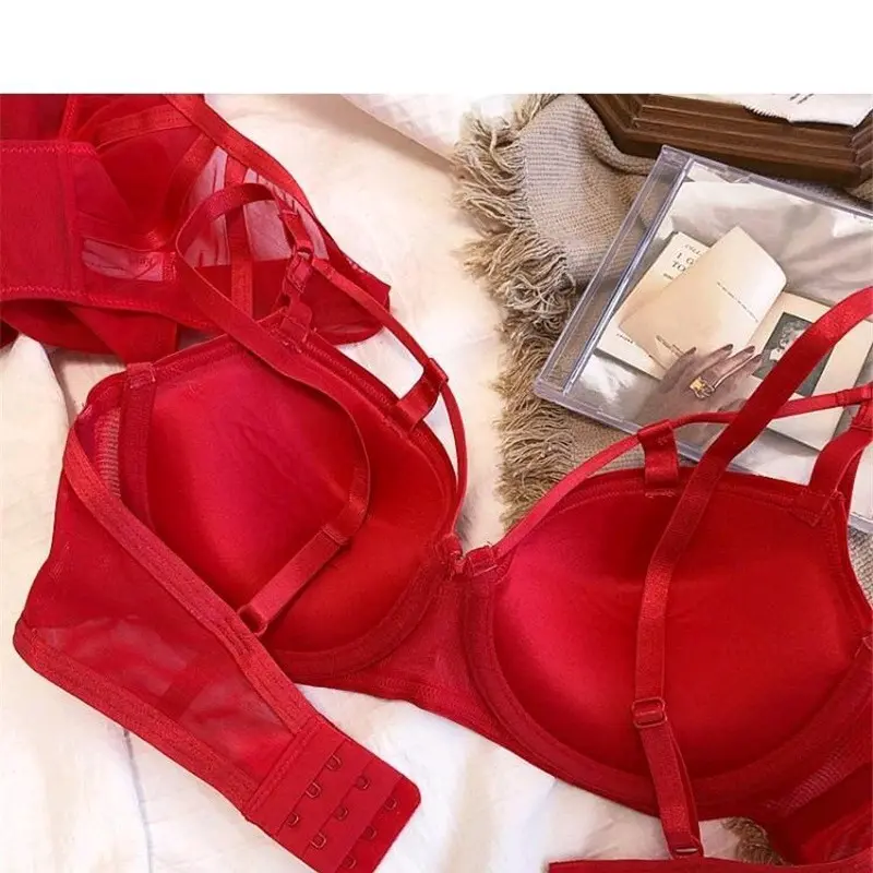 FINETOO Bra Push Up Wanita BH Kawat High End Pakaian Dalam Wanita Tipis Seamless 6