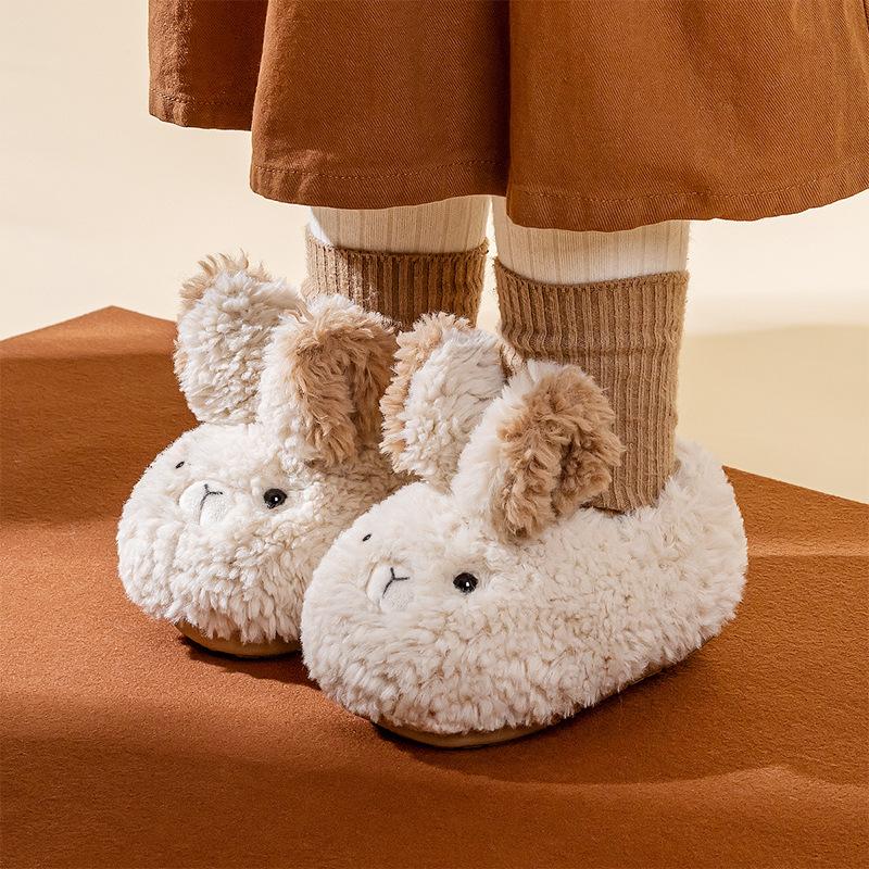 Product Introduction of Happy Mary Children's Cotton Shoes Home Baotou Cotton Shoes Children Girls Cotton Shoes Baby Winter Bag Heels Children's Cotton Shoes 0