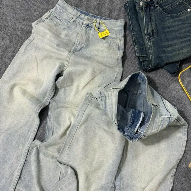 V.M-Quần Jean Nữ Suông Đứng Bản Lai To (S-2XL) Mới Chất Jean Vải QC mềm VM332 Women Pants | BigBuy360 - bigbuy360.vn