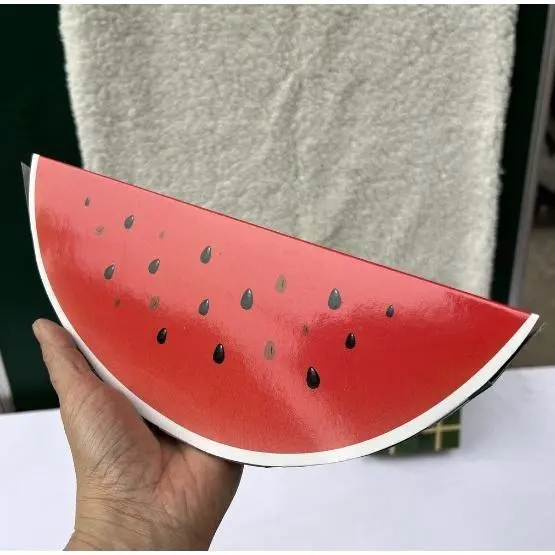 Mô hình bánh chưng, bánh tét, dưa hấu tự gấp bằng bìa cứng (nhiều size khác nhau) trái  châu 2