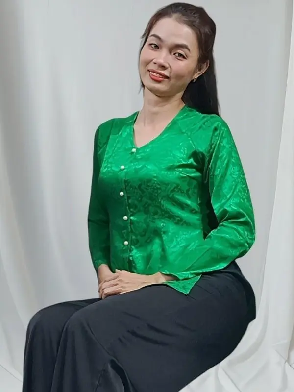 SÉT ÁO LẺ, QUẦN LẺ   BÀ BA CỔ TIM TRUYỀN THỐNG , ÁO VẢI GẤM 2 DA, DUYÊN DÁNG LỊCH LÃM,  PHONG CÁCH HIỆN ĐẠI , TRẺ CHUNG, DỄ THƯƠNG,MẪU MỚI NHẤT ,GIÁ RẺ Nữ Women 5
