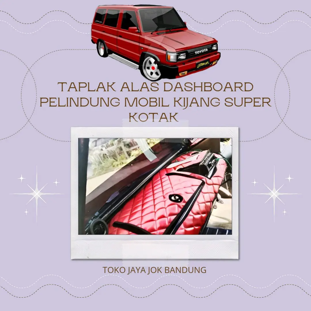 Alas Pelindung Dashboard Mobil Kijang Super - Bahan Kulit Premium Anti-Panas