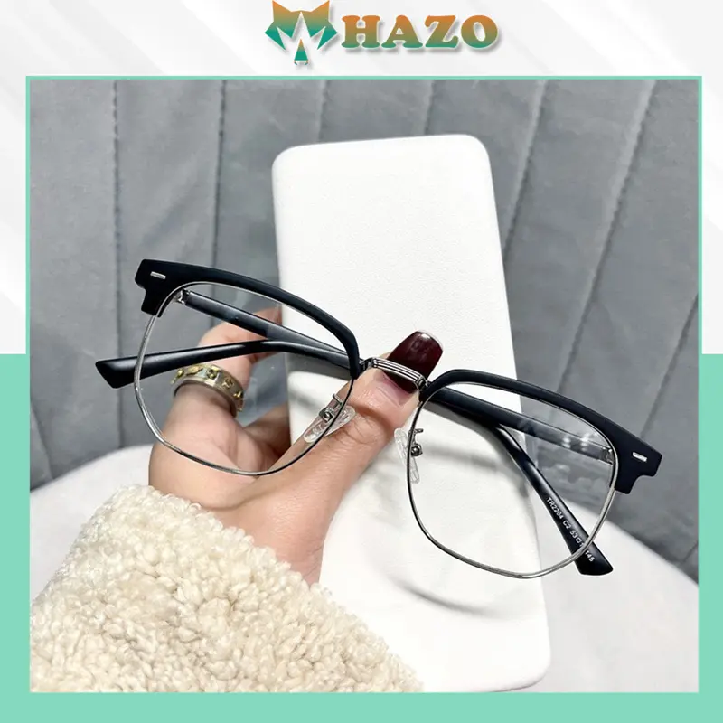 Mắt kính gọng cận form Nửa gọng 748 Hàn quốc kiểu dáng trẻ trung hiện đại 0