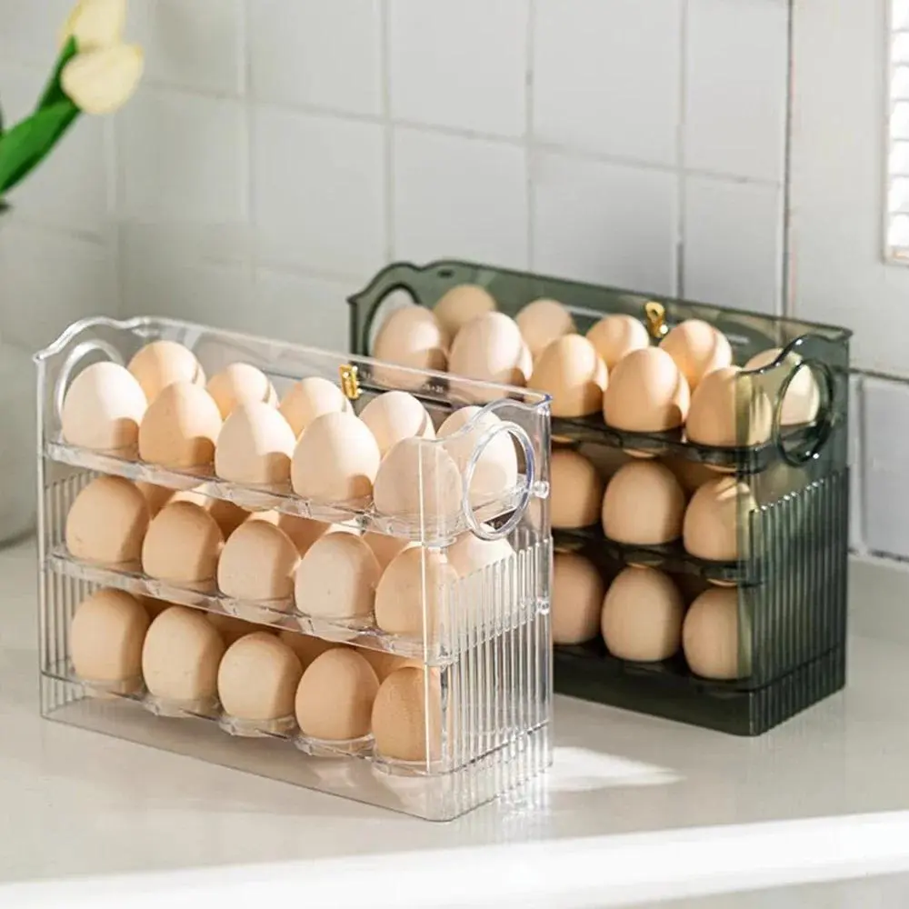 Egg Storage Box Refrigerator Organizer Food Containers Egg Fresh-keeping Case Holder Tray Dispenser Kitchen Storage Rack Boxes