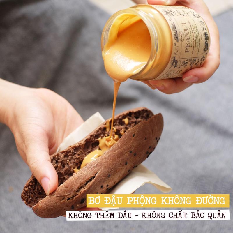 Bơ Đậu Phộng Không Đường Nguyên Chất Ăn Kiêng Thuần Chay Không chứa sữa Tự nhiên Hữu cơ - Hũ 120g 220g 500g