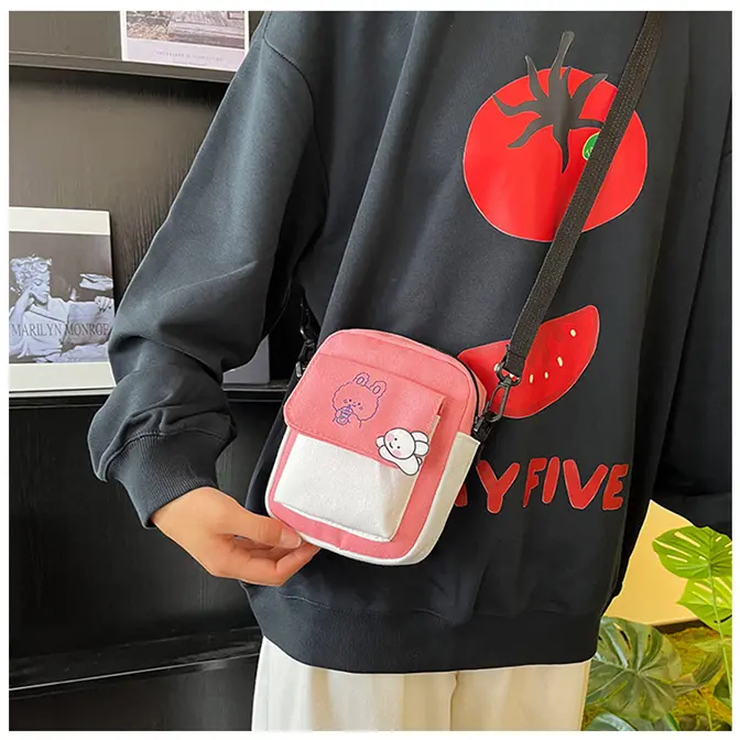 Túi đeo chéo xinh xắn dùng để đựng đồ cá nhân Bag Nữ Bag Nữ 8