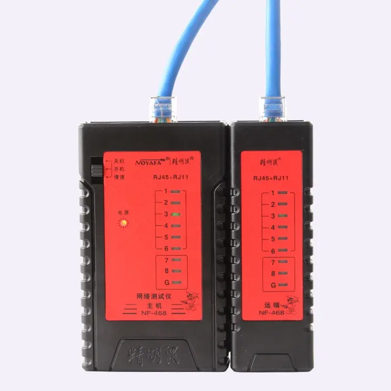 Bộ Test dây mạng RJ45 , RJ11 , RJ12 Noyafa NF468 Cat 5e Cat 6a 4