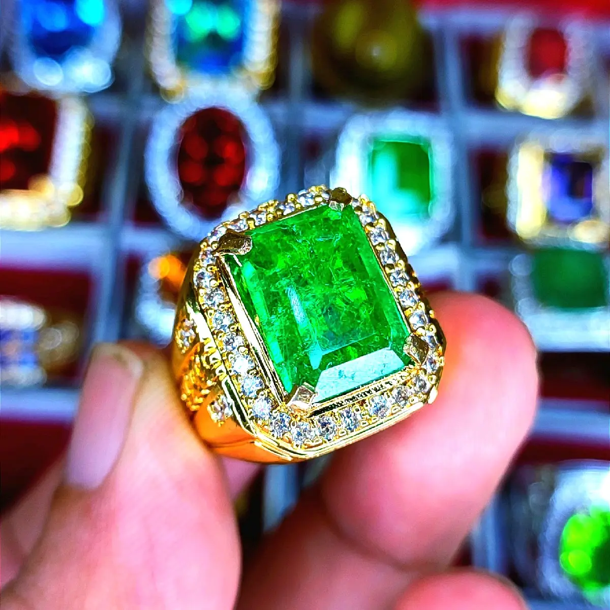CINCIN PRIA TERMURAH ZAMBRUD COLOMBIA ASLI TOP QUALITY