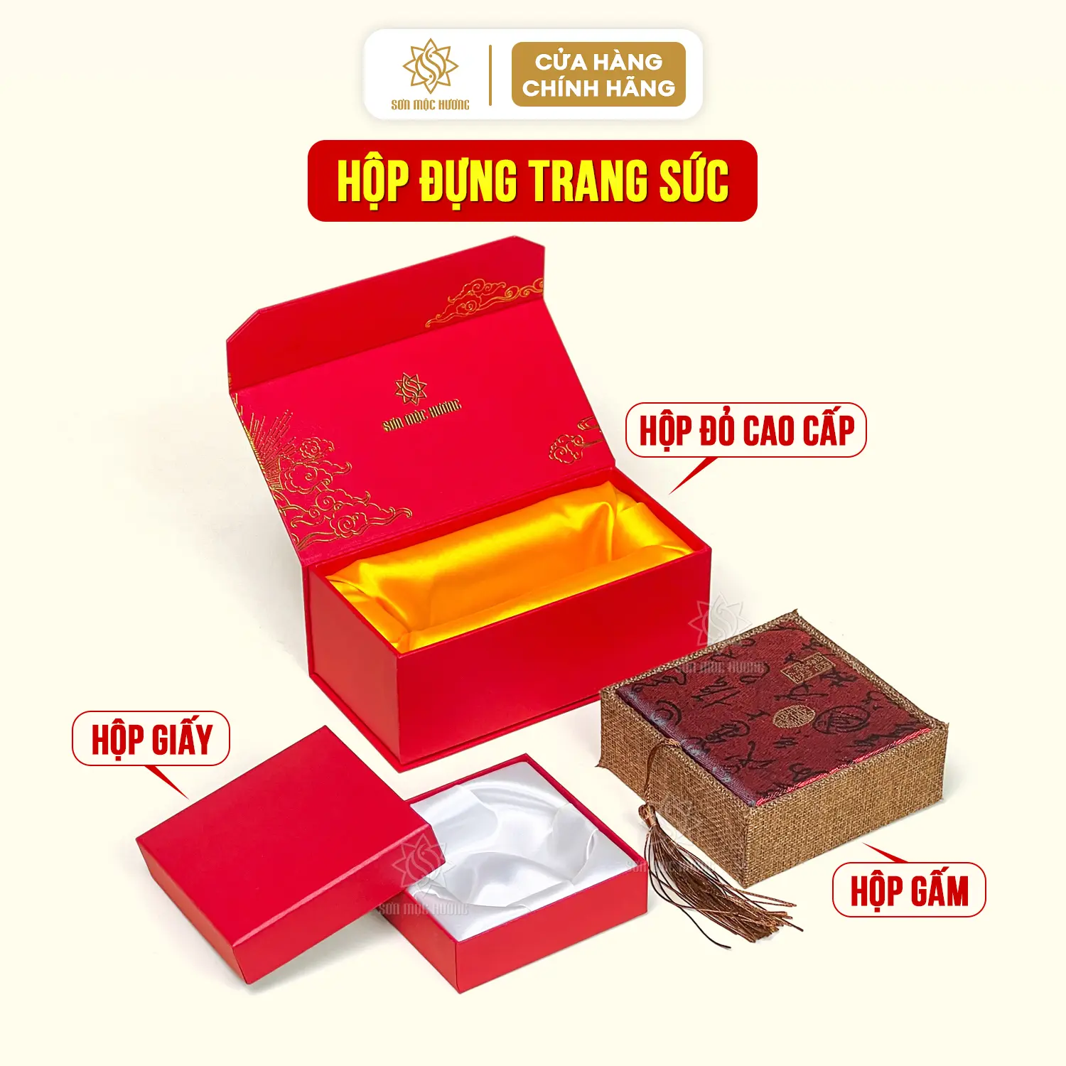 Hộp đựng bảo quản vòng tay trầm hương Sơn Mộc Hương