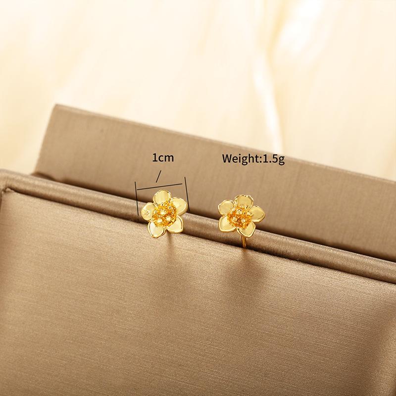Product Introduction of Flower Stud Earrings! Retro Flower Design, Fairy - style Fashion Jewelry 4