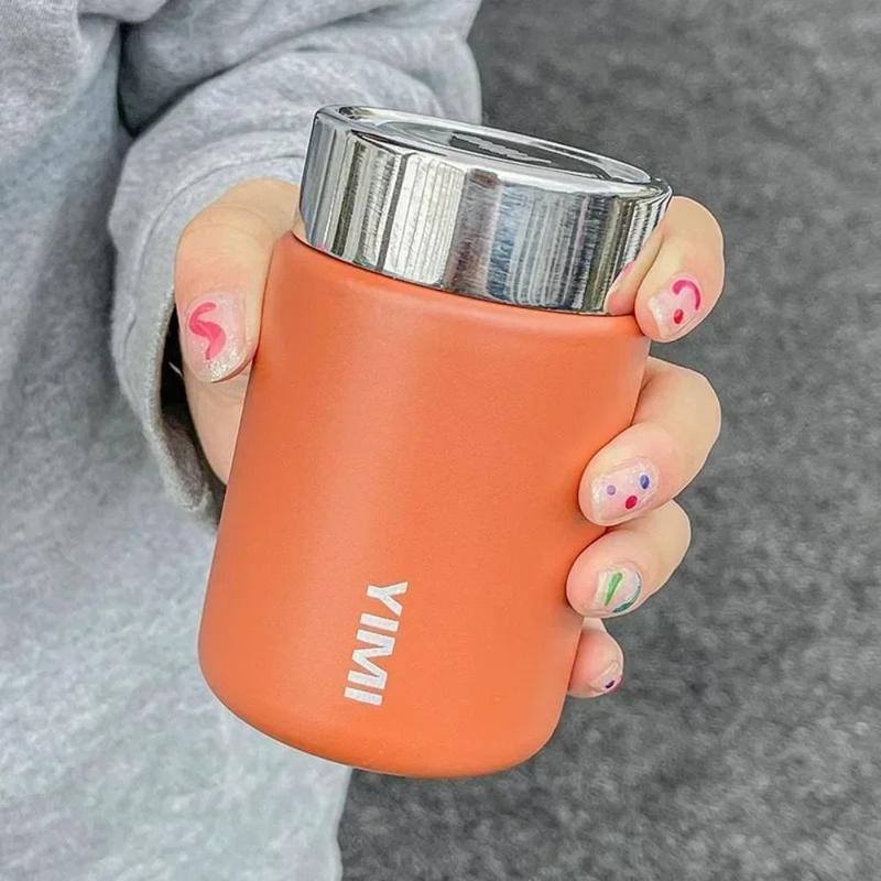 Product Introduction of Portable 230ml Mini Thermal Cup Stainless Steel Lightweight Pocket Flask Leak-proof Insulated Water Bottle 11