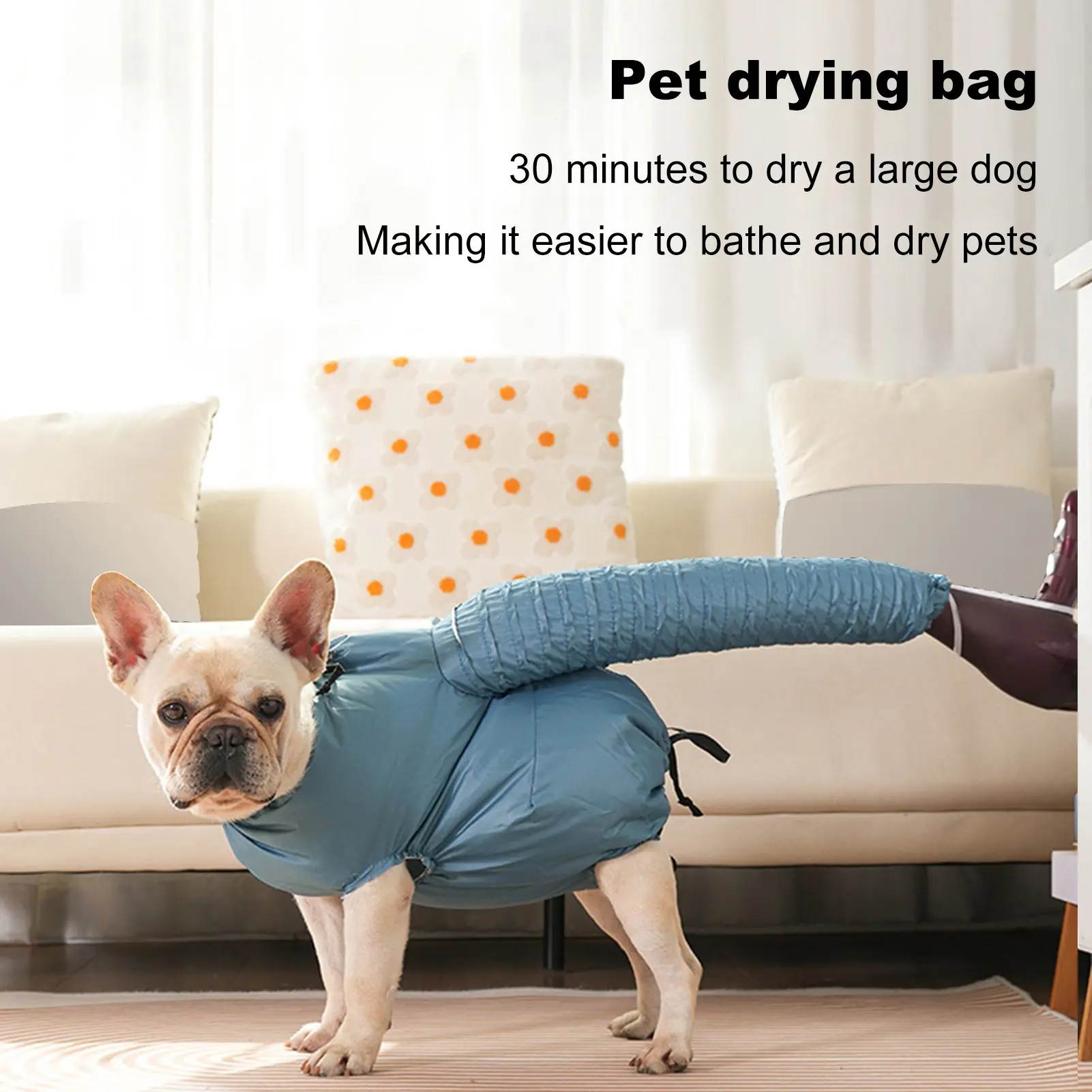 Folding Pet Drying Bag Quick Drying Dog Hair Dryer Efficient Pet Blow Dryer Bag for Dogs Cats Pet Winter Grooming Accessories