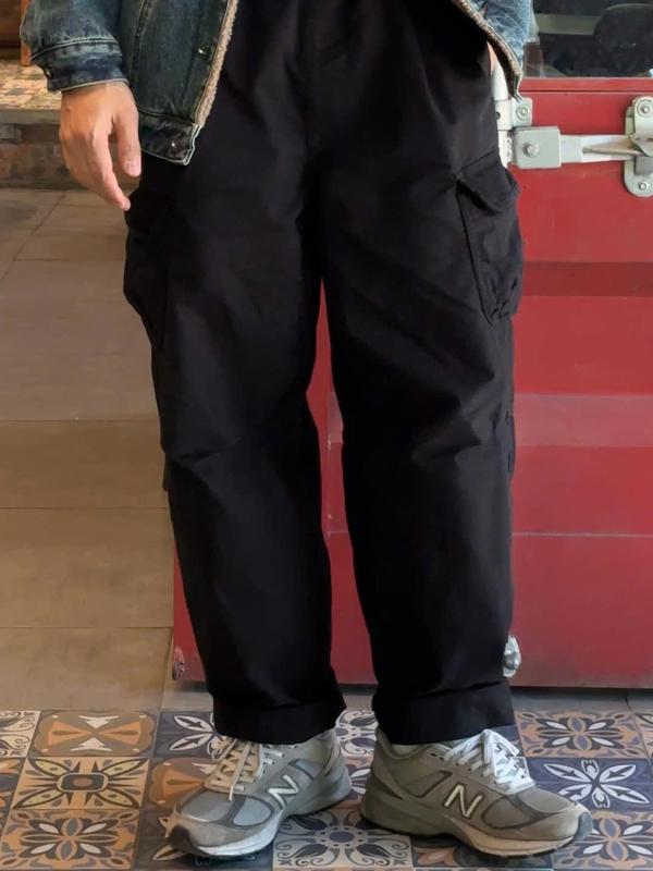 Quần Kaki Baggy Nam Túi Hộp, Quần Cargo Pants Menswear Form Rộng Chất liệu Cotton Kaki TOL D106 1