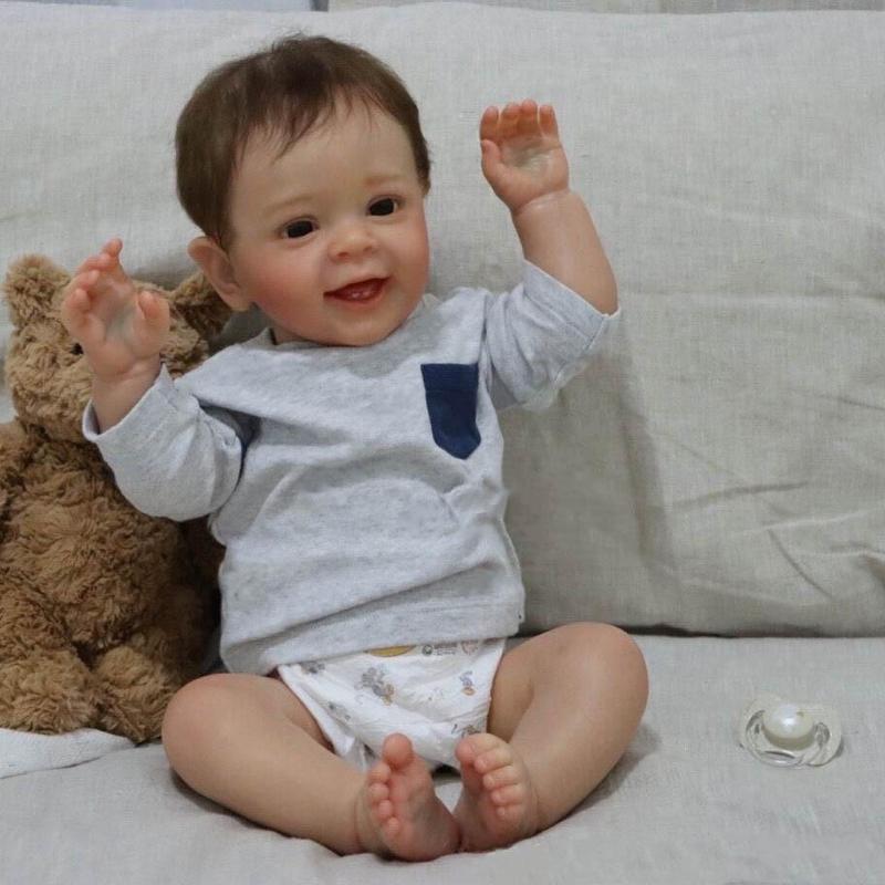 Product Introduction of Artificial Reborn Baby Doll, 1 Count Soft Touch Realistic Baby Doll, Realistic Newborn Baby Doll, Handmade Outfit Toddler Doll, Best Gift For Baby & Toddler 8