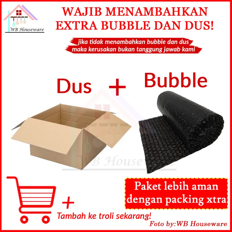 Tambahan packing dus bubble berlapis 0