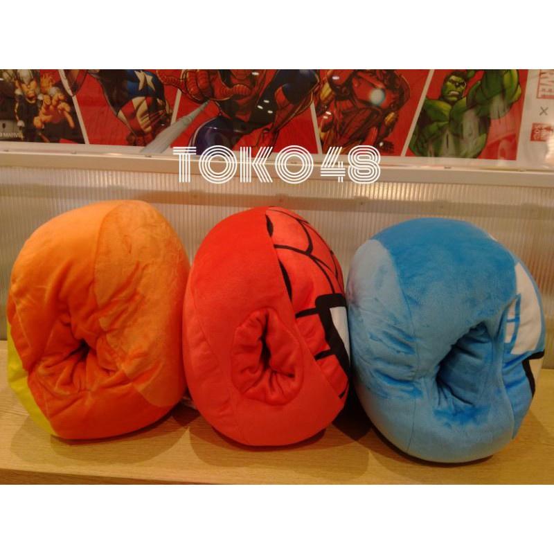 Bantal Marvel Throw Pillow MARVEL X CUSTOM Spiderman - Captain America Beraneka warna Set Hadiah 1