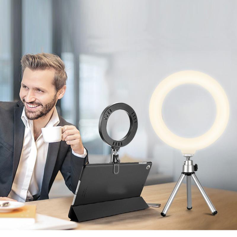 Product Introduction of 6.3 Inch LED Ring Fill Light with Tripod Stand & Phone Holder, Dimmable Phone Holder for Photography, Selfie, Vlog, Makeup, Live Streaming 0