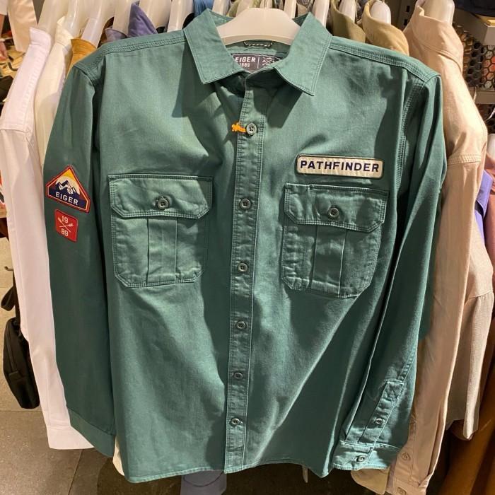 EIGER KEMEJA PANJANG PRIA PATHFINDER SHIRT 2.0 - GREEN 0