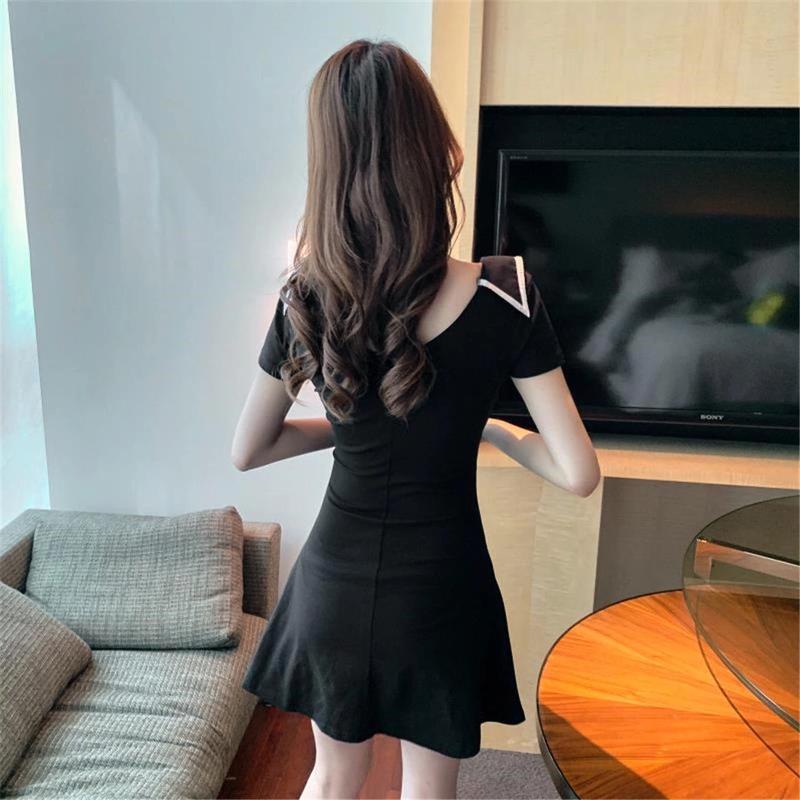 Product Introduction of Váy Chữ A, Phong Cách Hàn Quốc, Thời Trang Và Thanh Lịch, Cổ Điển Hepburn, Dành Cho Nữ, Váy Cổ Chữ V, Mỏng Vừa Vặn, Bó Sát, Hàng Mới Về Mùa Hè 2024 16
