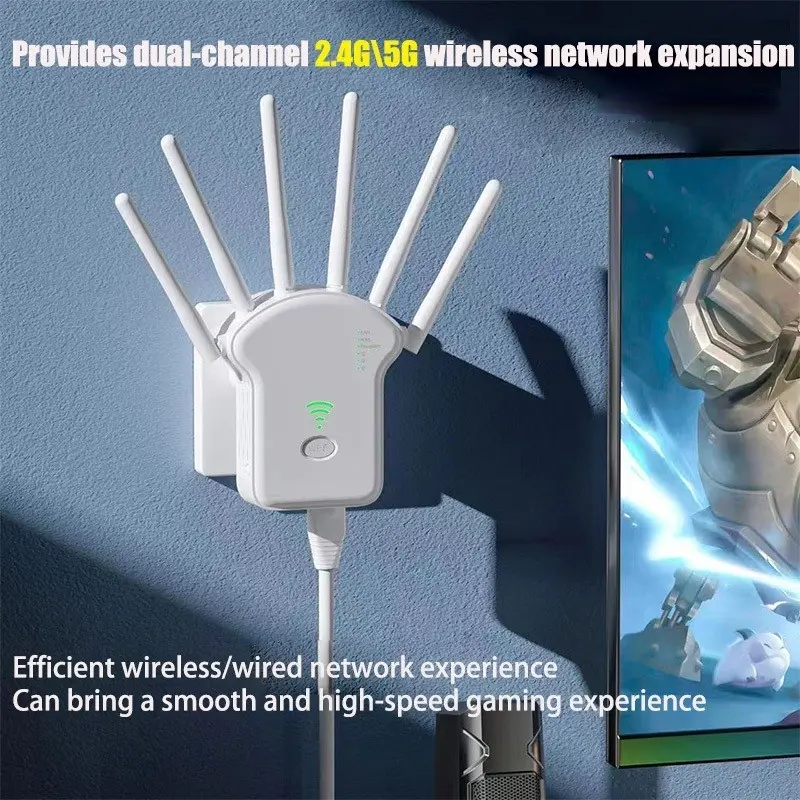 300Mbps/1200Mbps 5Ghz Wireless WiFi Repeater 2.4G 5GHz Wifi Signal Amplifier Extender Router Network 1