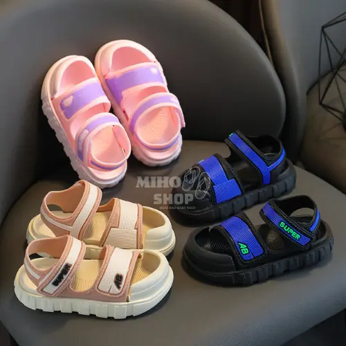 Giày Sandal Thể Thao Super AB Phong Cách Hàn Quốc Chống Trượt Cực Đẹp Cho Bé