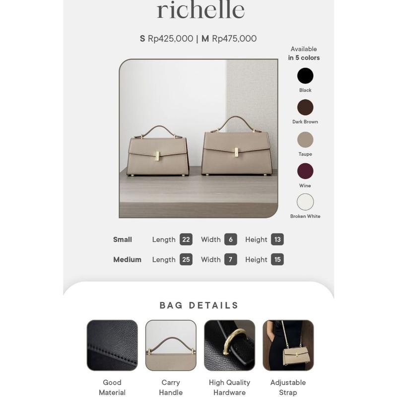 GRACIE - Richelle Bag / Casual Bag Wanita / HandBag / Sling Bag 7