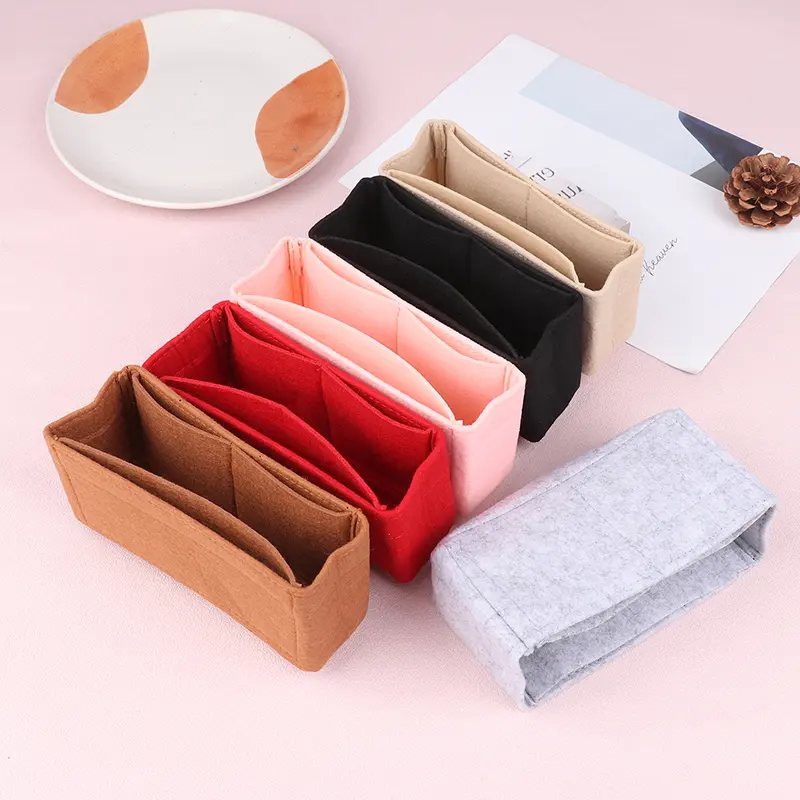 Túi Sắp Xếp, Cho Túi Mini, Túi Lưu Trữ, Túi Lót, Túi Ngăn Đựng Ví Nỉ, Túi Lót Túi Xách Bag Nhung 5