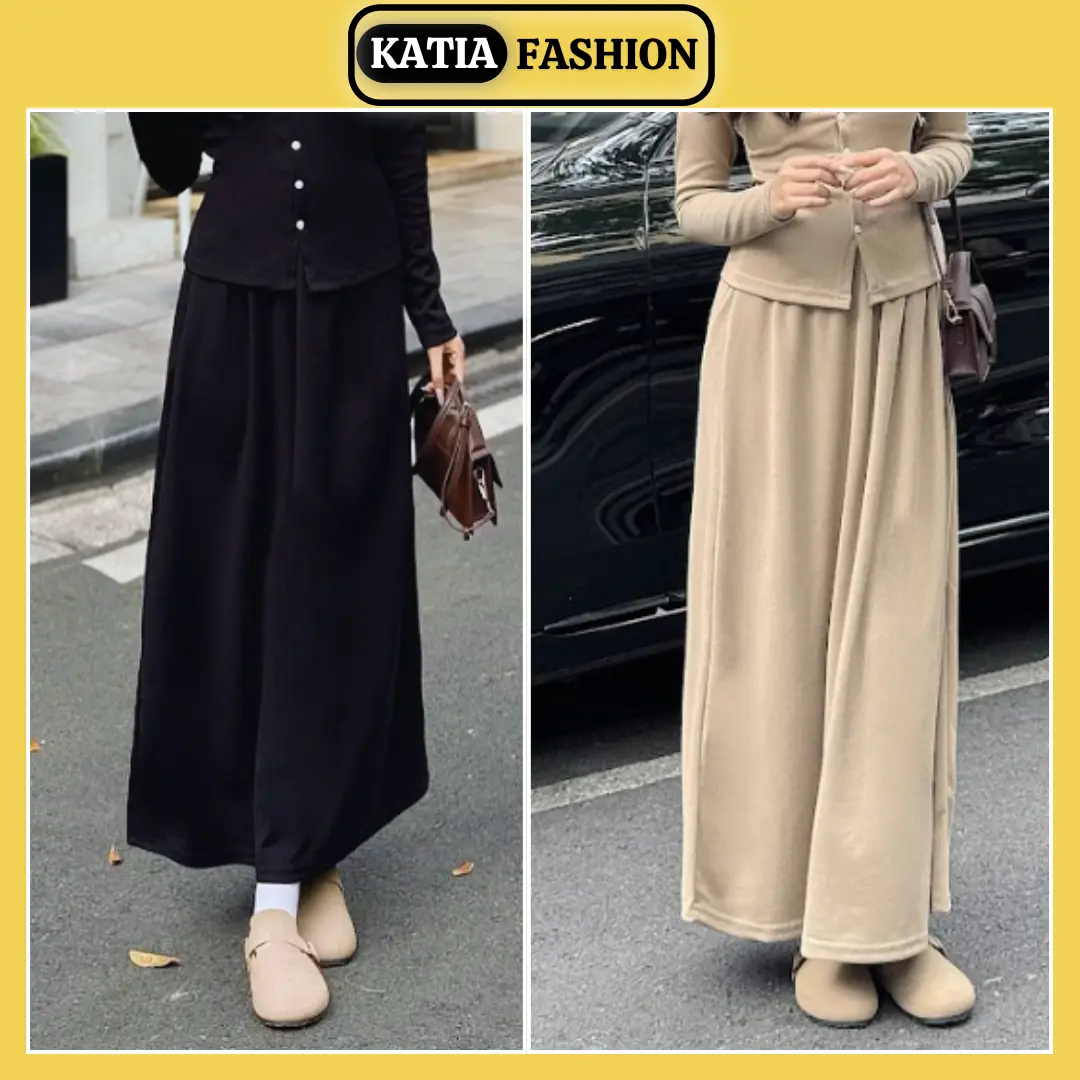 Chân váy len cạp chun dáng dài form xuông phong cách hàn quốc Nữ Women Voi