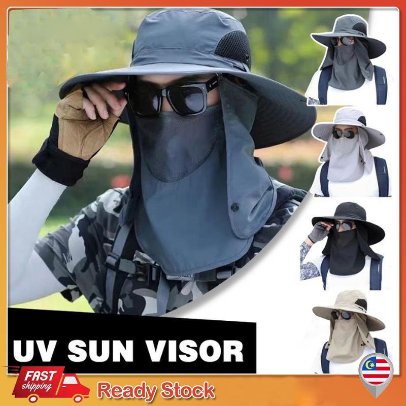 Mũ Câu Cá, Che Kín Mặt, Chống Thấm Nước, Có Nắp Cổ, Chống Muỗi, Thích Hợp Cho Ngư Dân Câu Cá, Chống Tia UV, Mũ Ikan, Thích Hợp Cho Ngư Dân Câu Cá 0