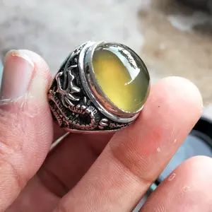 batu akik ring alpaka