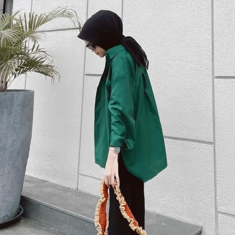 Alea Shirt // Kemeja Wanita Oversize Polos 2