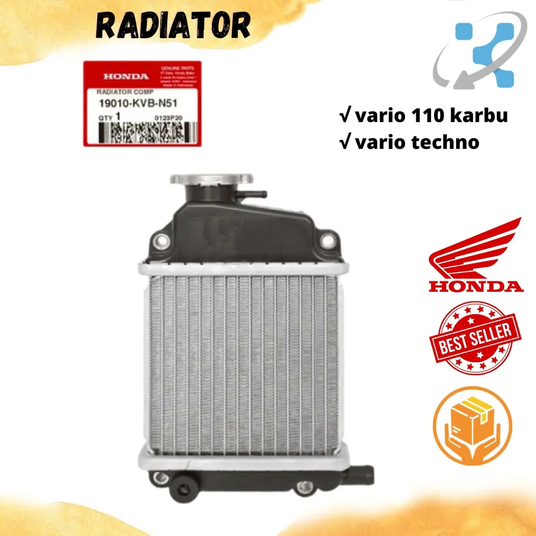 RADIATOR ASSY HONDA - Vario 110 Karbu Lama  / Vario Techno (KVB)