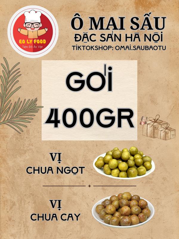 400gr ( Sấu HẠT ) Ô mai Sấu Chua Cay | Sấu Chua Ngọt - EOLY FOOD  Ăn Vặt  Thức Ăn