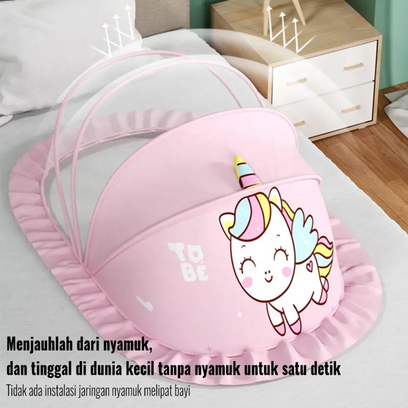 Jaringan Nyamuk Tidur Bayi Dengan Melipat Yang Bisa Dikembalikan Dan Melindungi Seluruh Lingkungan 8