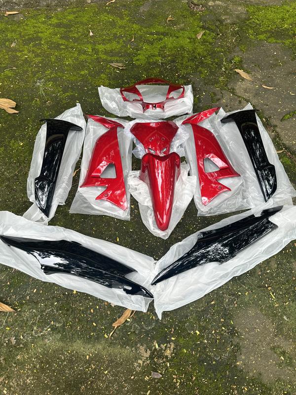 DÀN ÁO BỘ NHỰA MÀU ĐỎ KENDY-ĐEN WAVE ANPHA 50.100..S100.RS100 LẮP ĐẶT BAO KHÍT BẢO HÀNH 36 THÁNG