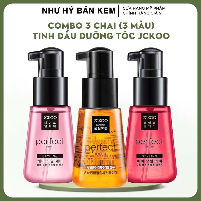 Combo 3 Chai Tinh Dầu Dưỡng Tóc JCkoo 70ML Hỗ Trợ Dưỡng Tóc Khô Sơ Gãy Rụng Chăm Sóc Tóc