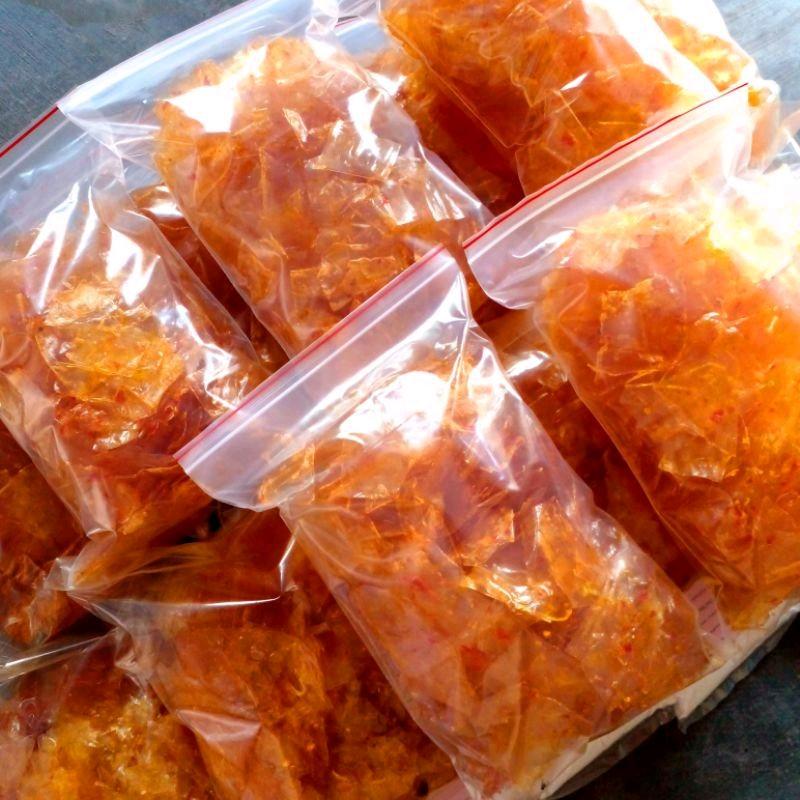 1kg Bánh tráng sấy mắm tép giòn ( 3 túi zip) banh trang