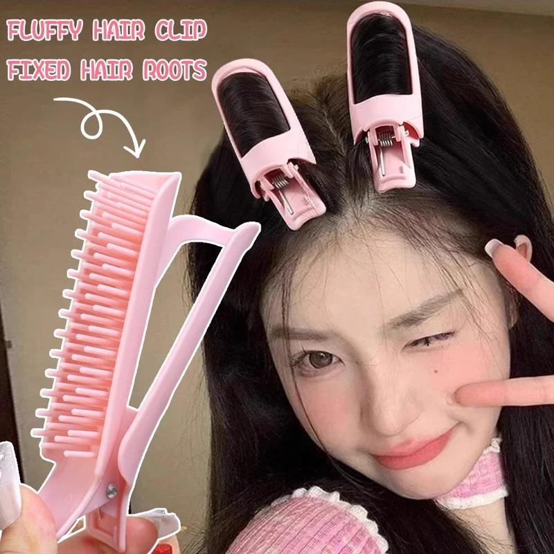 Product Introduction of Fashion Fluffy Hairpin Curling Bangs Clips Hair Roots Volumizing Hair Clips Women Curling Fixed Shape Clips Volume Hair Roller 2