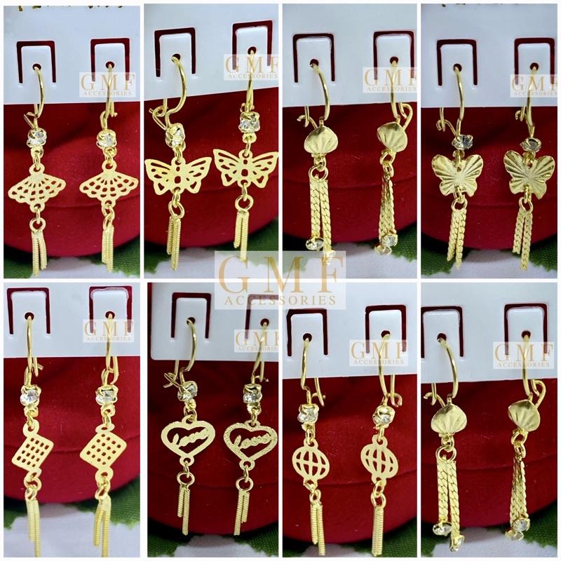 Anting Berlapis Emas Permata Ada Bandulnya Macam Macam Model Kategori Pertama 2