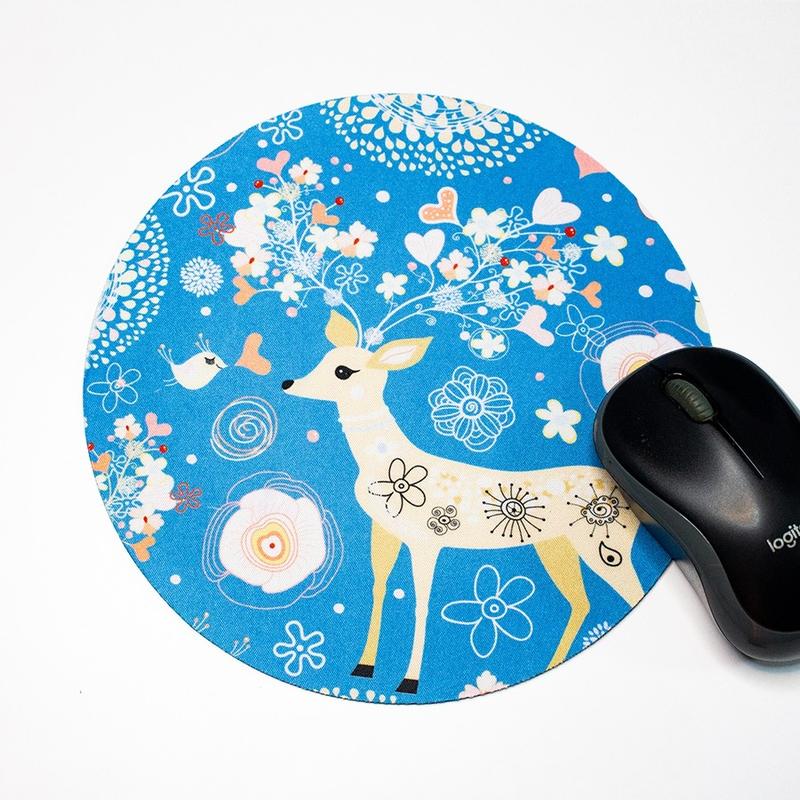 Product Introduction of Lót chuột, bàn di chuột hình tròn 20x20 cm chống trượt, chống thấm nước 30