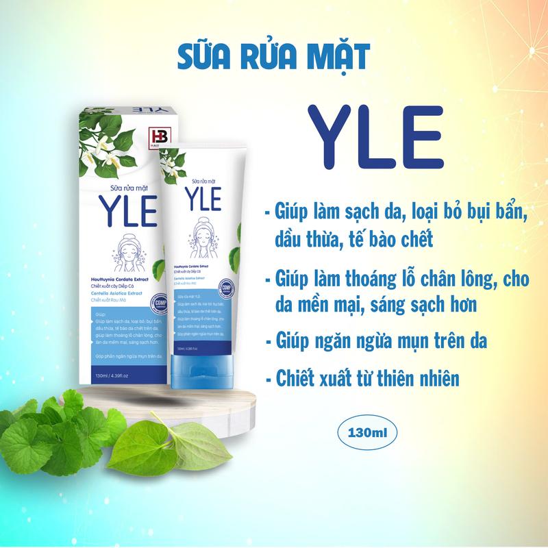 Sữa Rửa Mặt YLE Dịu Nhẹ, Lành Tính Giúp Hỗ Trợ Làm Sáng Da, Góp Phần Ngăn Ngừa Mụn 130ml