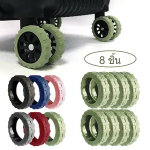 8 PCS Pelindung Roda Silikon Multifungsi untuk Koper dan Kursi Kantor - Pilihan Warna dan Penggunaan Luas untuk Perlindungan Optimal