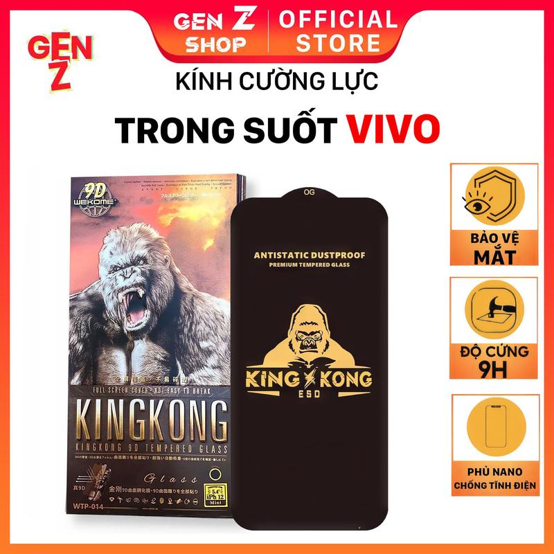 [MUA 4 TẶNG 1] Kính cường lực cho VIVO iQOO Z9 Z6 Z5 Z3 NEO 3 5 6 7 8 9s neo9s 10 11s 12 13 Z5X Z6X Z9X Z9s SE Lite Pro Turbo+ 44w 4G 5G trong suốt Kingkong phủ nano kháng nước Phụ Kiện